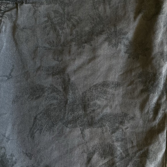 Vtg Y2K Hollister Shorts Mens 36(38) Button Fly Drawstring Cotton Gray Palm Tree - Picture 5 of 14